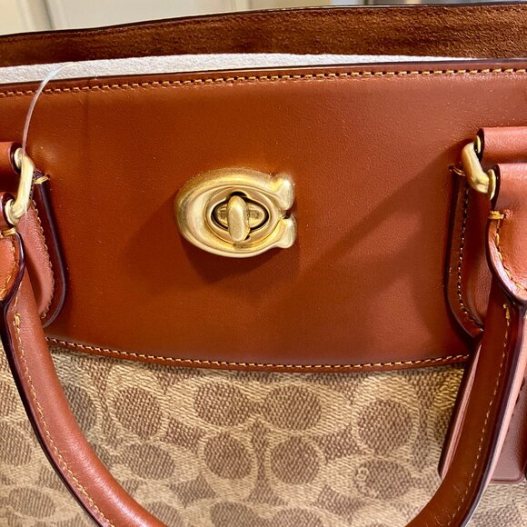 Coach Authentic CC Signature Brooke New Carryall Handbag - Picture 7 of 16